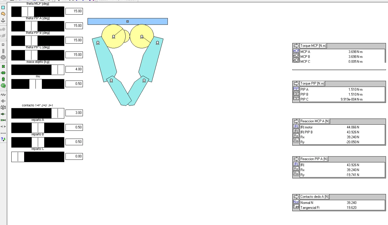 Working Model 2D, prueba de pinch